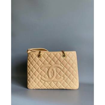 Chanel Grand Shopping Tote GST Bag in Grained Calfskin Beige 2024 (YD-240807092)