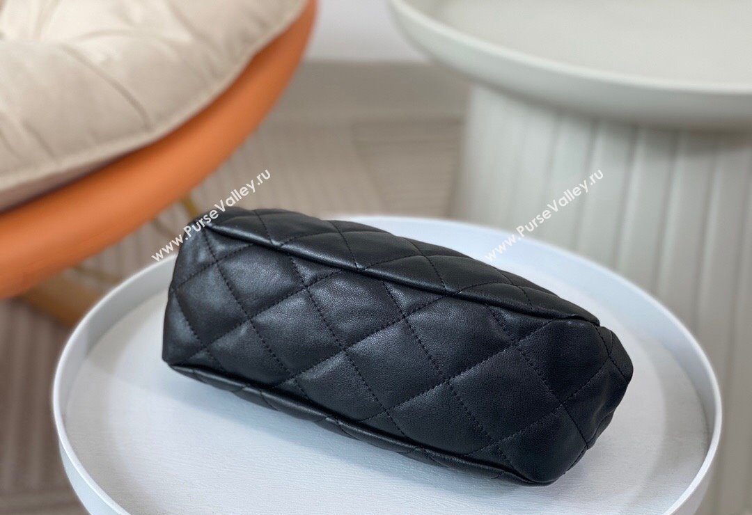 Chanel Lambskin Clutch with Chain AS4717 Black 2024 (SM-240808003)