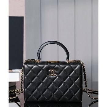 Chanel Lambskin Vanity Case Bag Black 2025A (yezi-240808035)