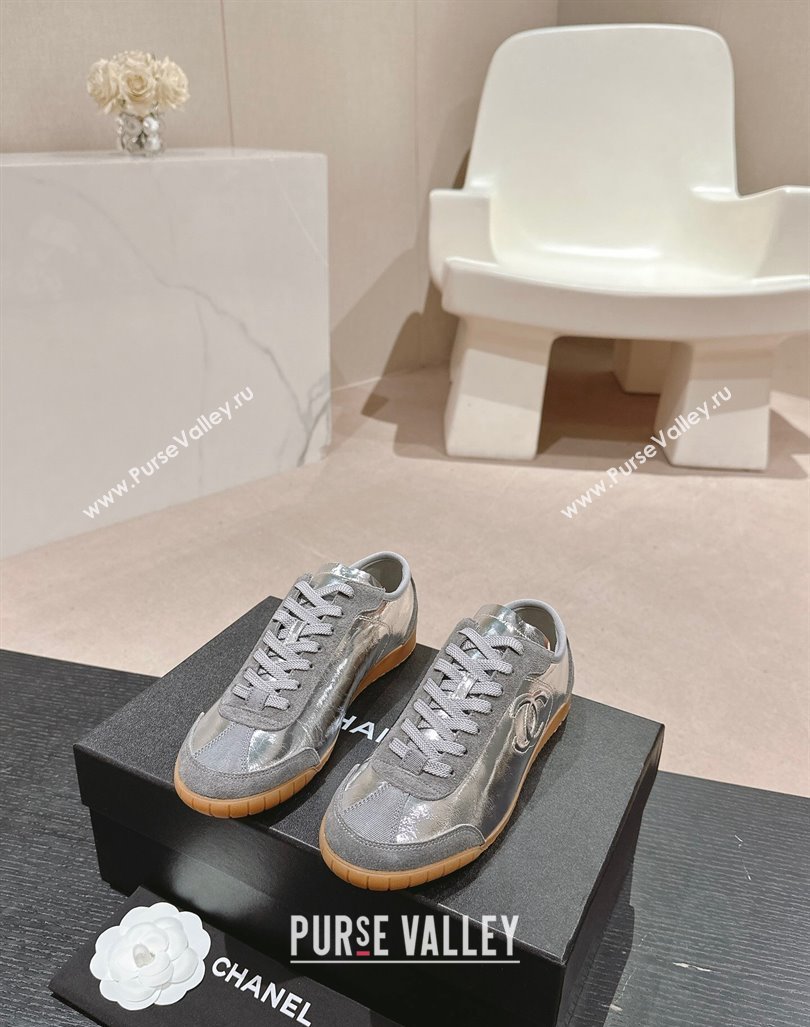 Chanel Calfskin Sneakers Silver 2024 G45996 (MD-240816112)