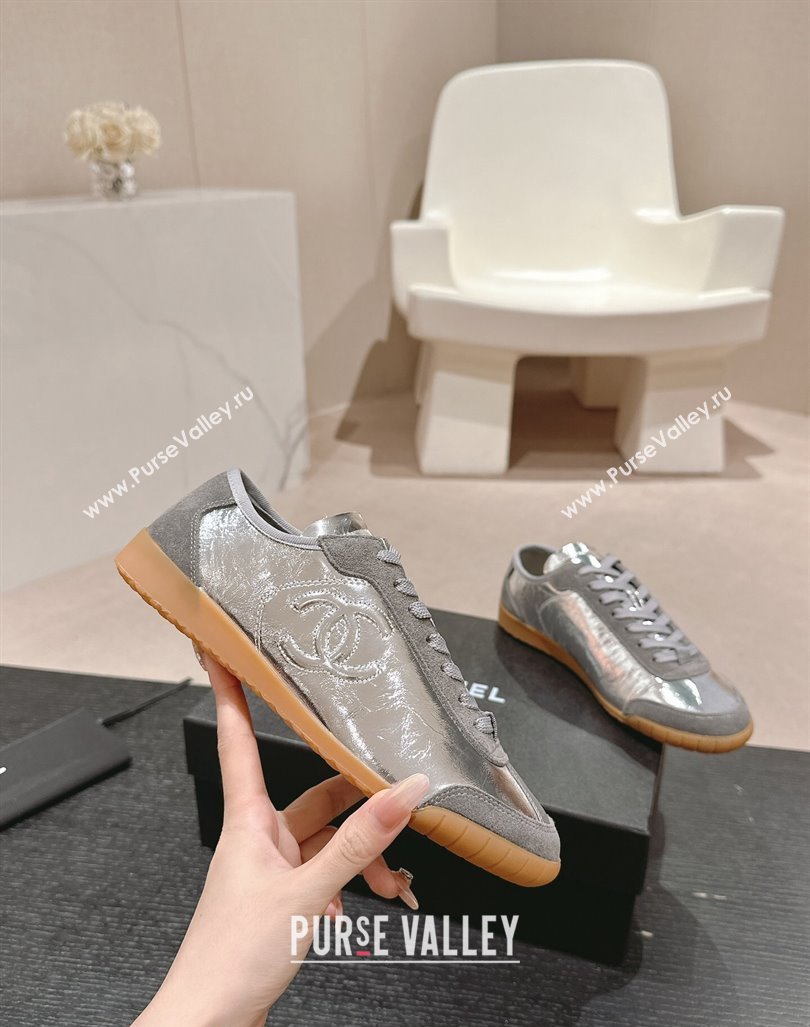 Chanel Calfskin Sneakers Silver 2024 G45996 (MD-240816112)