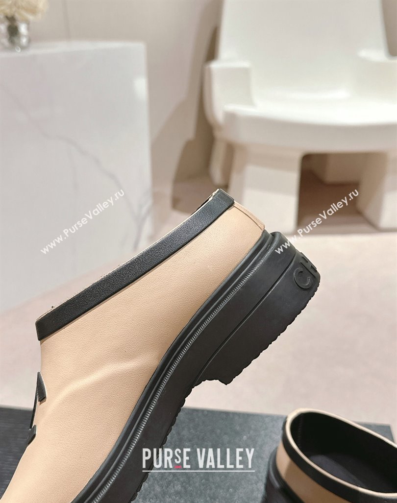 Chanel Rubber Ankle Rain Boots Beige 2024 081702 (MD-240817005)