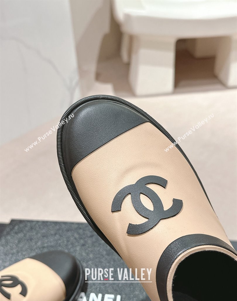 Chanel Rubber Ankle Rain Boots Beige 2024 081702 (MD-240817005)