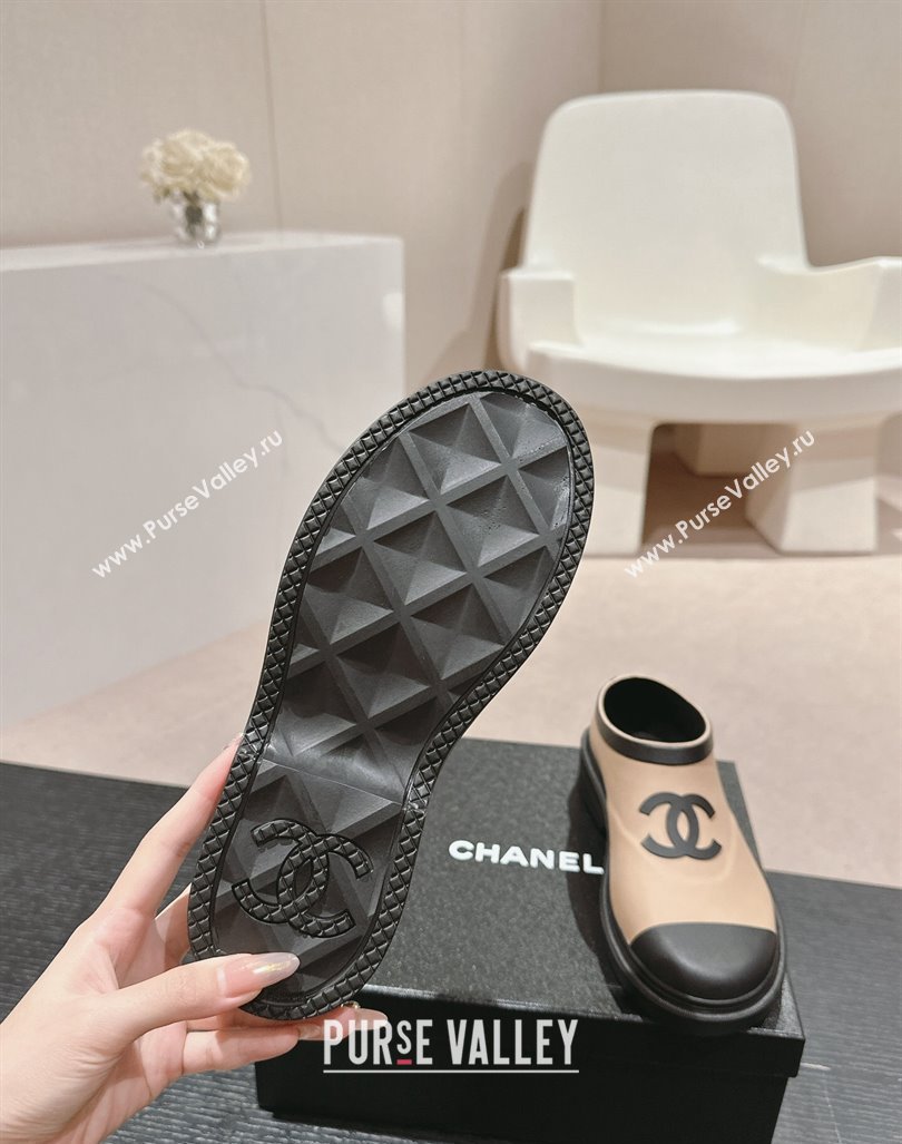 Chanel Rubber Ankle Rain Boots Beige 2024 081702 (MD-240817005)