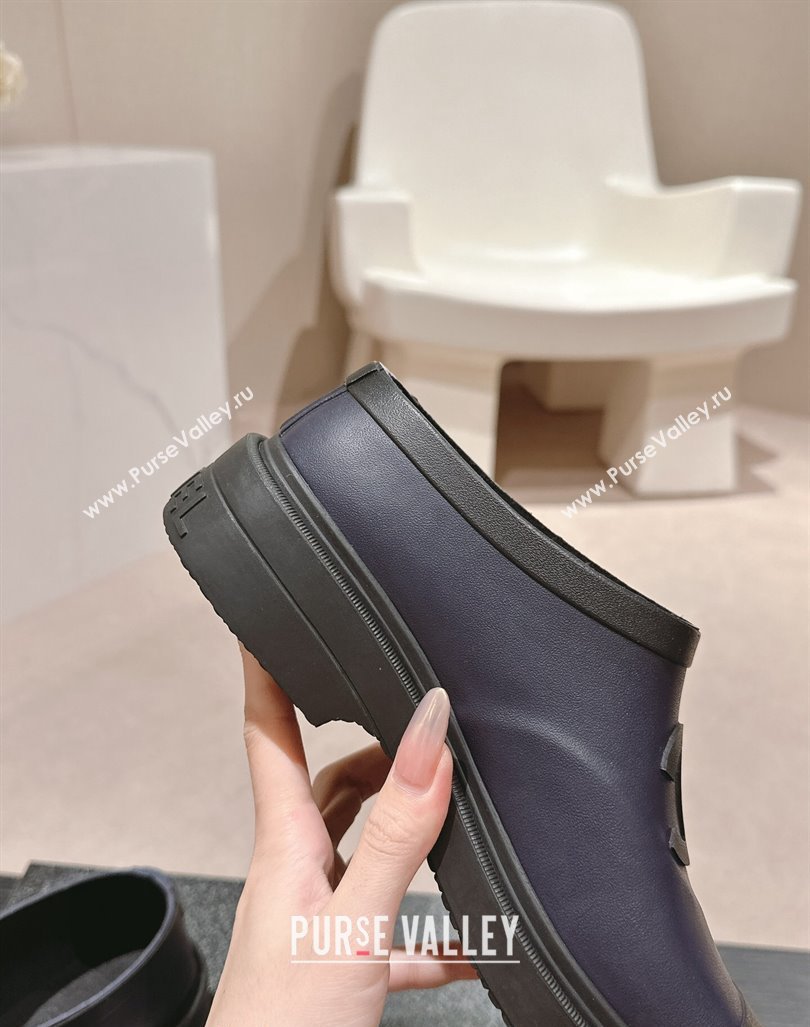 Chanel Rubber Ankle Rain Boots Dark Blue 2024 081702 (MD-240817007)