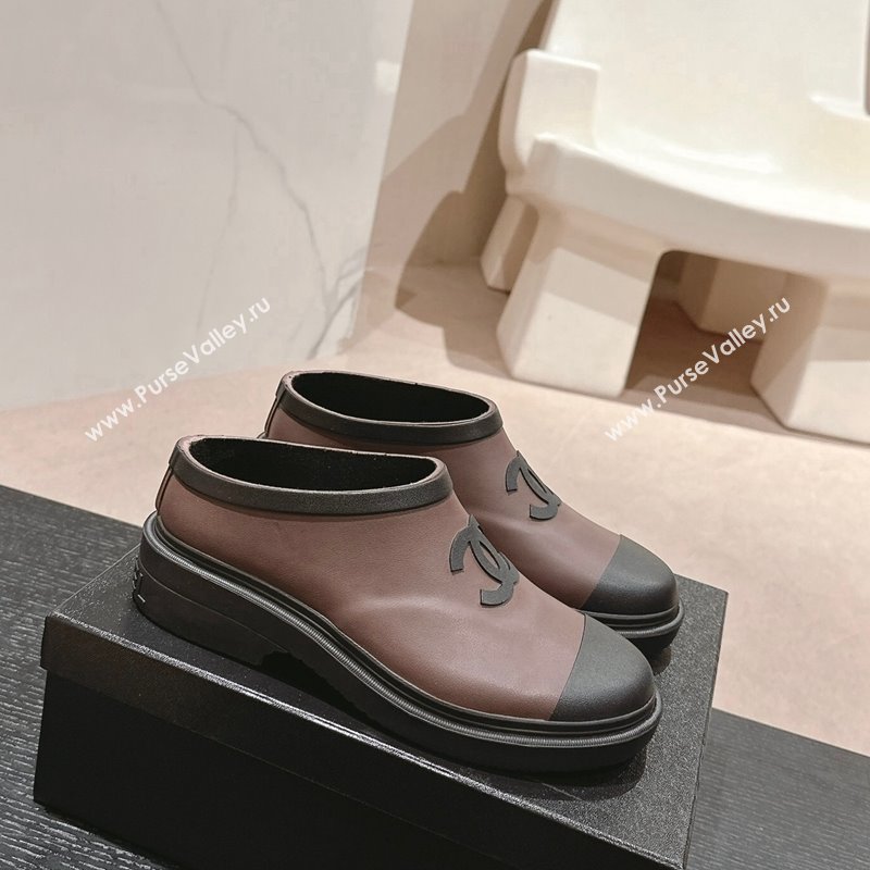 Chanel Rubber Ankle Rain Boots Brown 2024 081702 (MD-240817008)