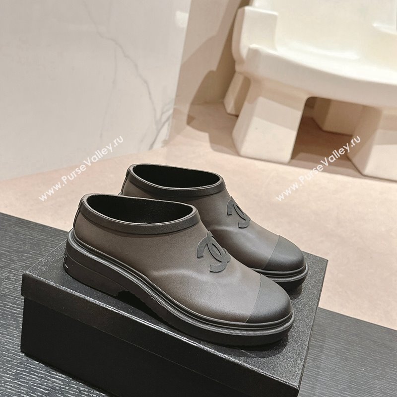 Chanel Rubber Ankle Rain Boots Grey 2024 081702 (MD-240817009)