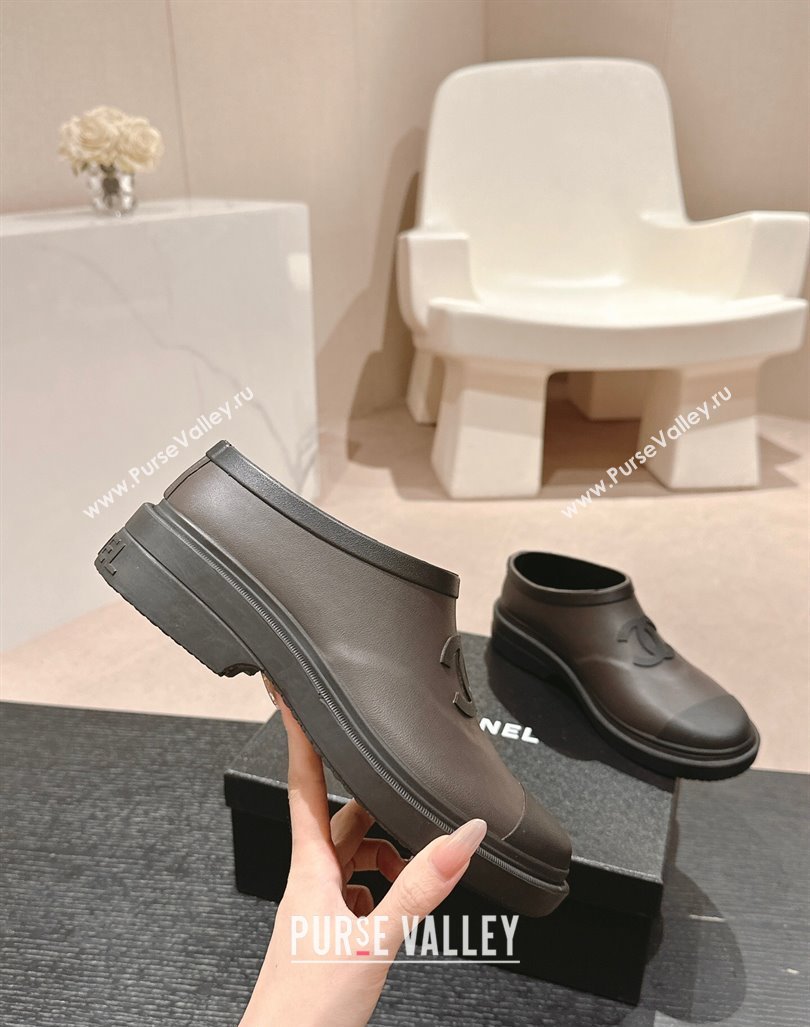 Chanel Rubber Ankle Rain Boots Grey 2024 081702 (MD-240817009)