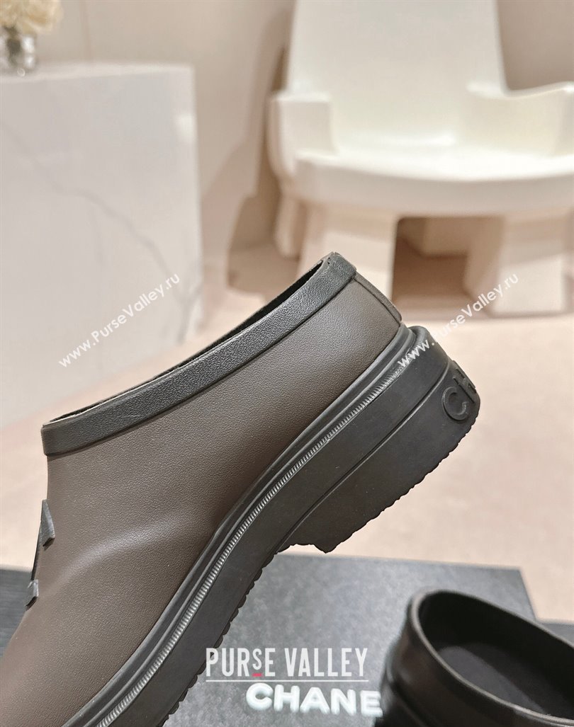 Chanel Rubber Ankle Rain Boots Grey 2024 081702 (MD-240817009)