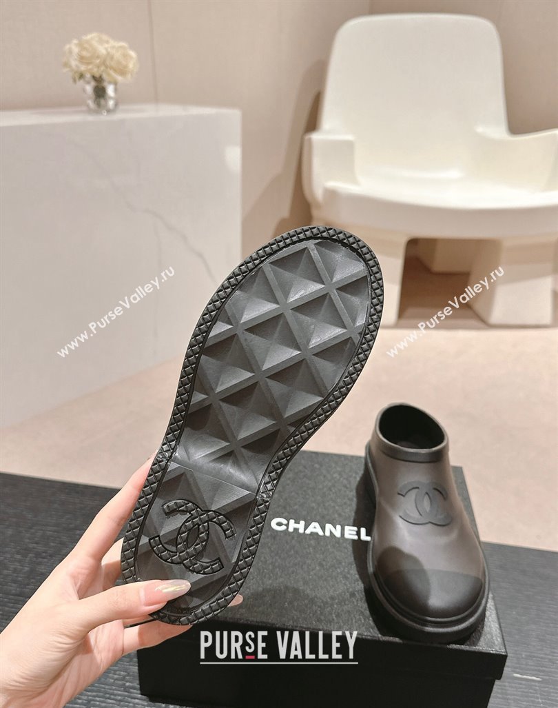 Chanel Rubber Ankle Rain Boots Grey 2024 081702 (MD-240817009)