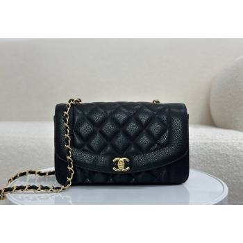 Chanel Vintage Lambskin Flap bag Black 2024 AS2221 (SM-240829077)