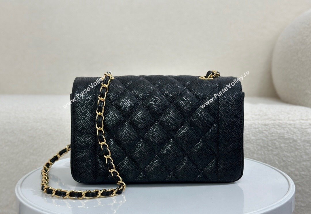 Chanel Vintage Lambskin Flap bag Black 2024 AS2221 (SM-240829077)