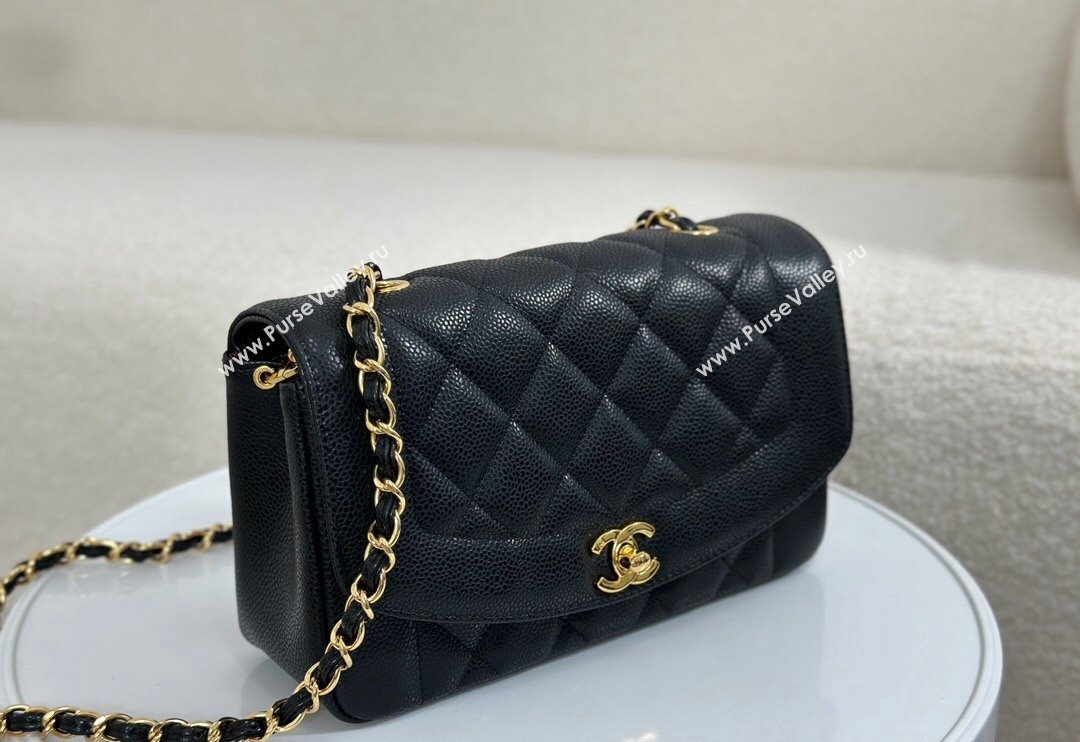 Chanel Vintage Lambskin Flap bag Black 2024 AS2221 (SM-240829077)