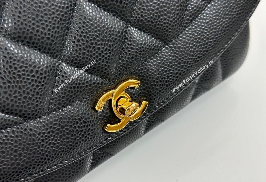 Chanel Vintage Lambskin Flap bag Black 2024 AS2221 (SM-240829077)