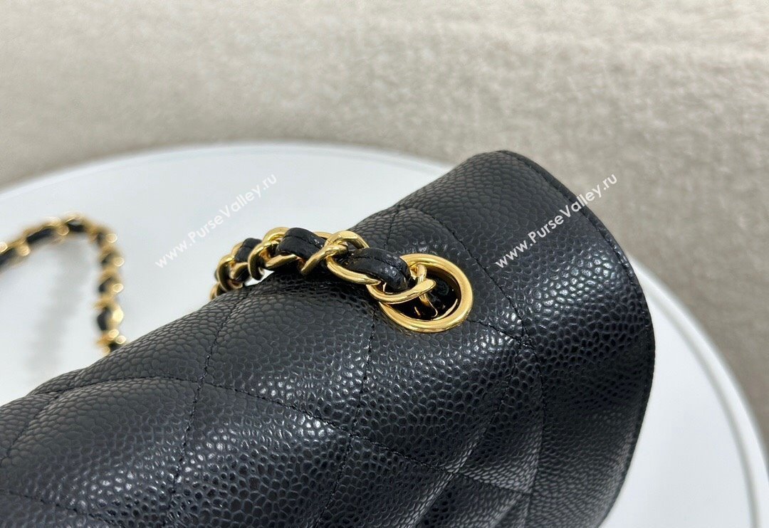 Chanel Vintage Lambskin Flap bag Black 2024 AS2221 (SM-240829077)