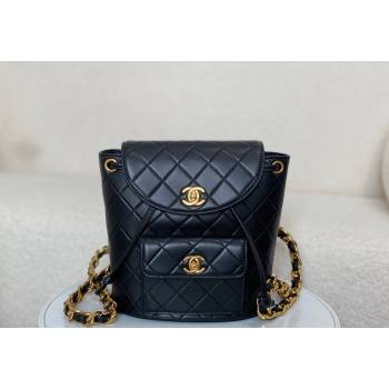 Chanel Quilted Calfskin Large Backpack bag Black 2024 A088792 (SM-240829062)