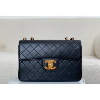 Chanel Vintage Lambskin Flap bag Black 2024 A088 (SM-240829081)