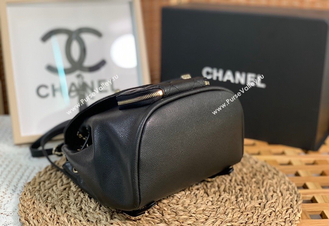 Chanel Grained Calfskin Mini Backpack bag Black 2024 AS3530 (SM-240829063)