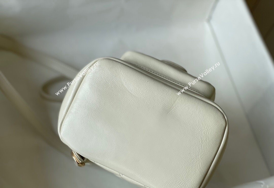 Chanel Aged Calfskin Mini Duma Backpack bag White 2024 AS2908 (SM-240829066)