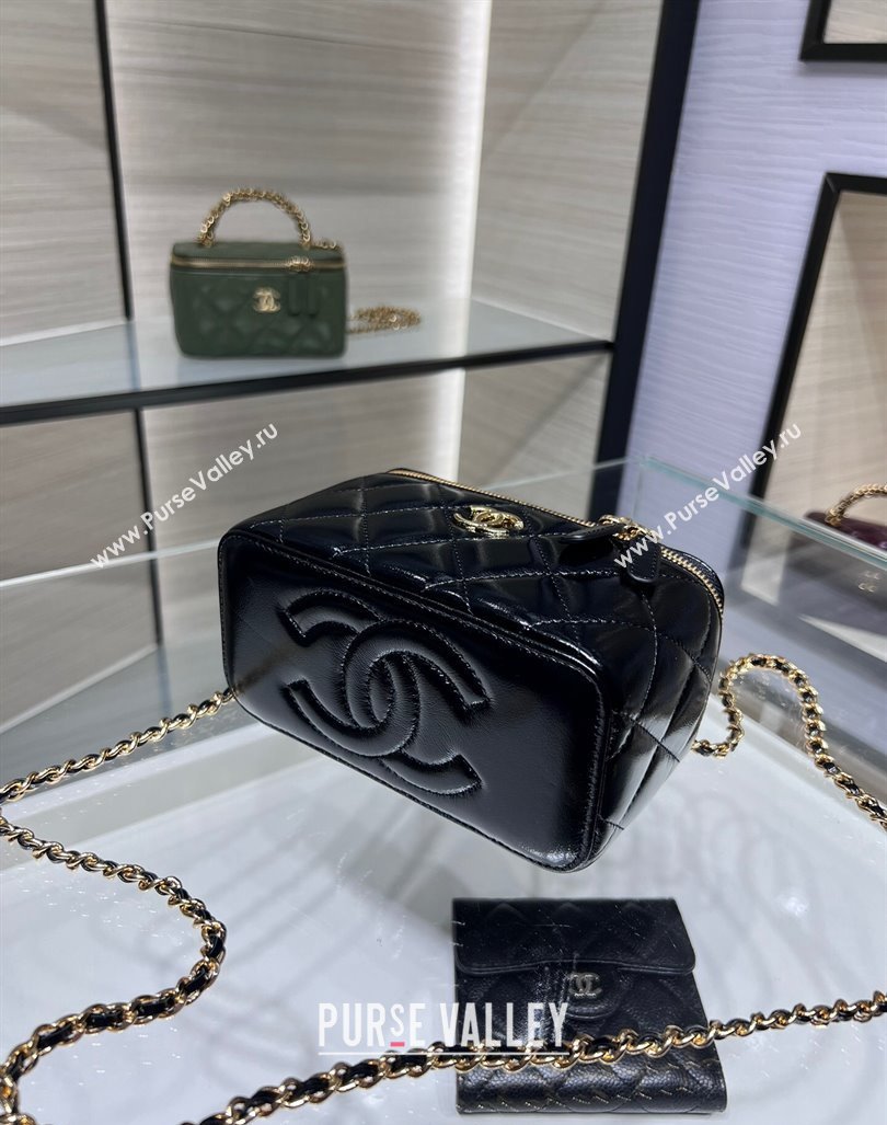 Chanel Lambskin Clutch with Chain and Top Handle AP4168 Black 2024 (yezi-240830011)