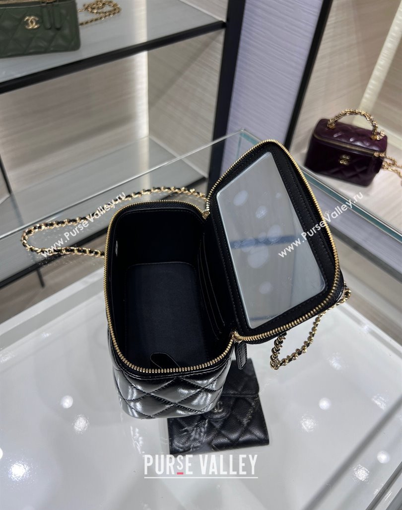 Chanel Lambskin Clutch with Chain and Top Handle AP4168 Black 2024 (yezi-240830011)