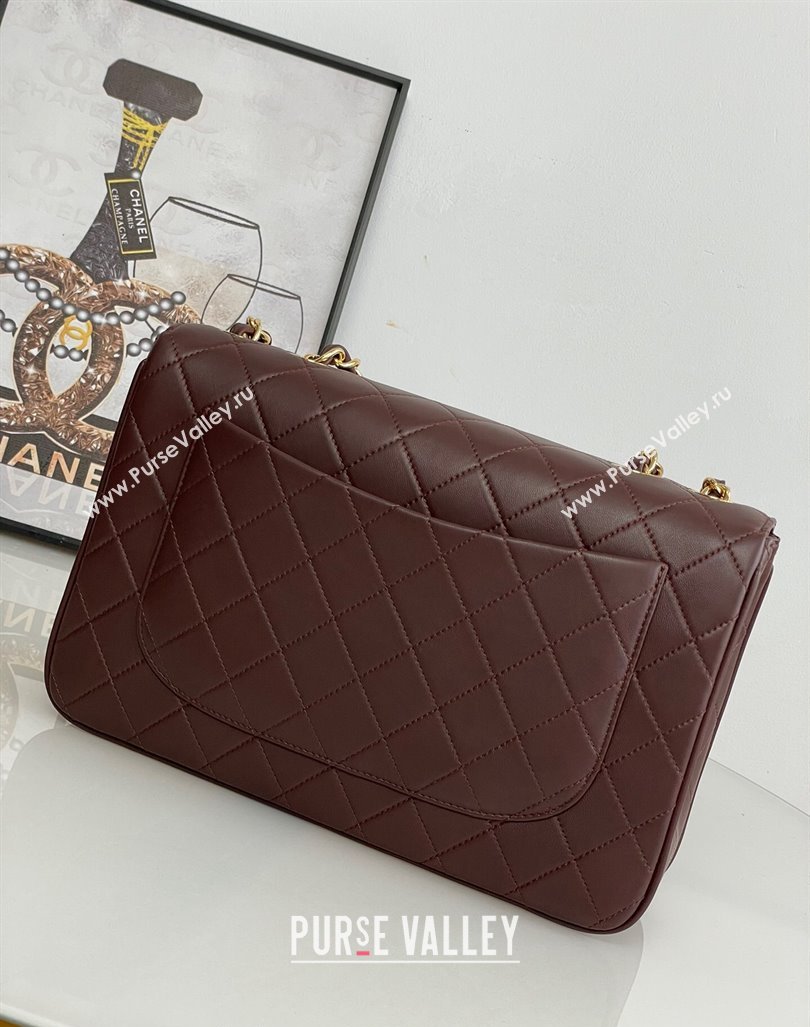 Chanel Vintage Lambskin Flap bag Brown 2024 A2222 668118 (yezi-240830063)