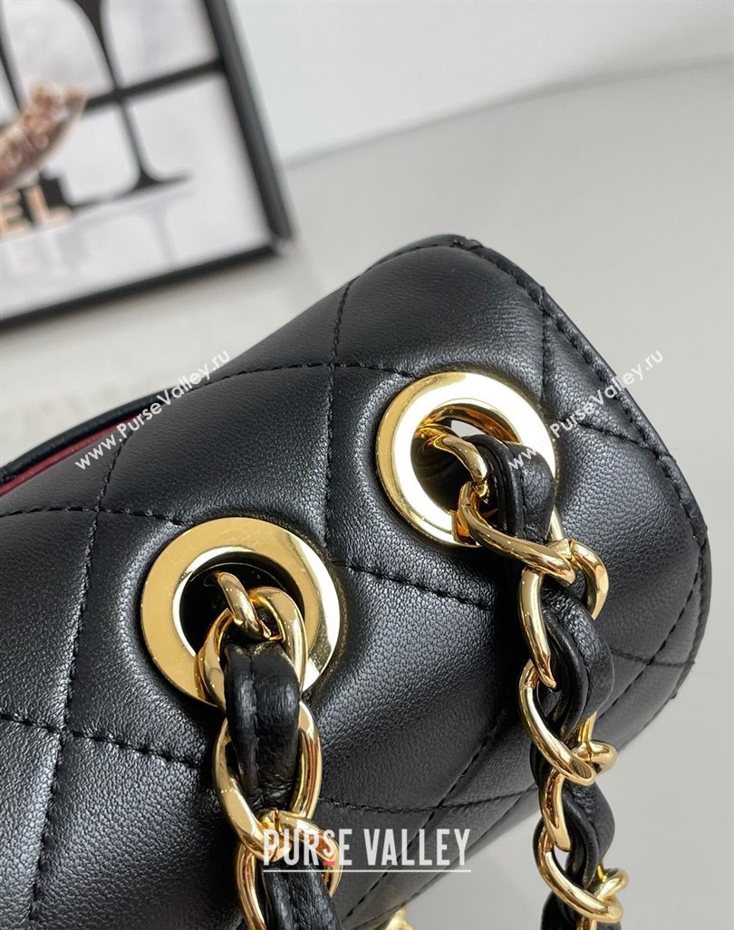 Chanel Vintage Lambskin Flap bag Black 2024 A2222 668118 (yezi-240830065)