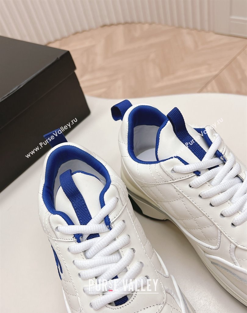 Chanel Quilted Calfskin Sneakers White2 2024 CH091019 (KL-240910104)