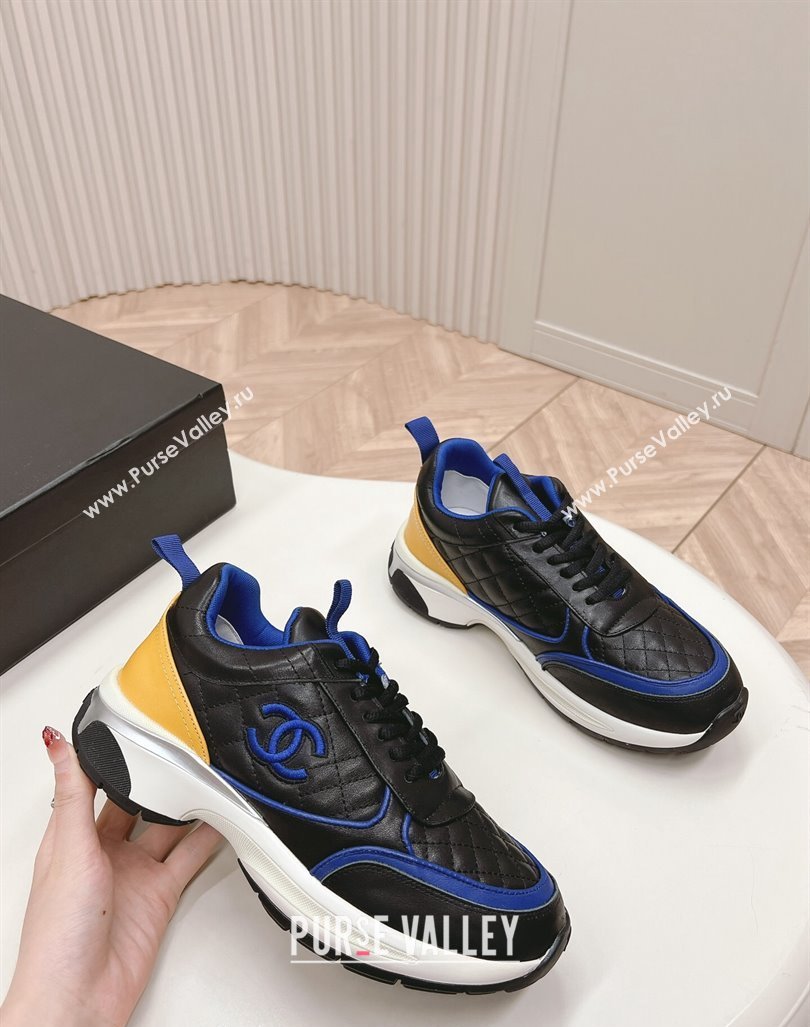 Chanel Quilted Calfskin Sneakers Black 2024 CH091019 (KL-240910105)