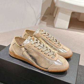 Chanel Calfskin Suede Sneakers Gold 2024 CH091024 (MD-240910127)