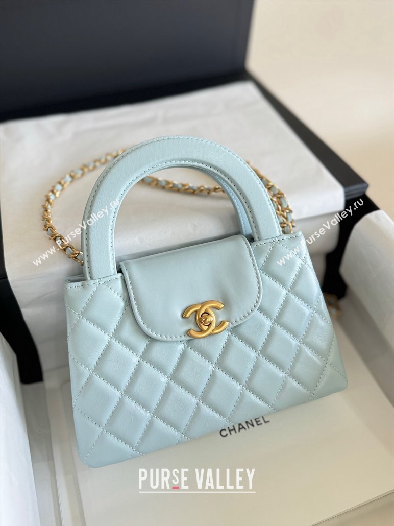 Chanel Shiny Calfskin Mini Shopping Bag AS4416 Cream White 2024 (YD-240927061)