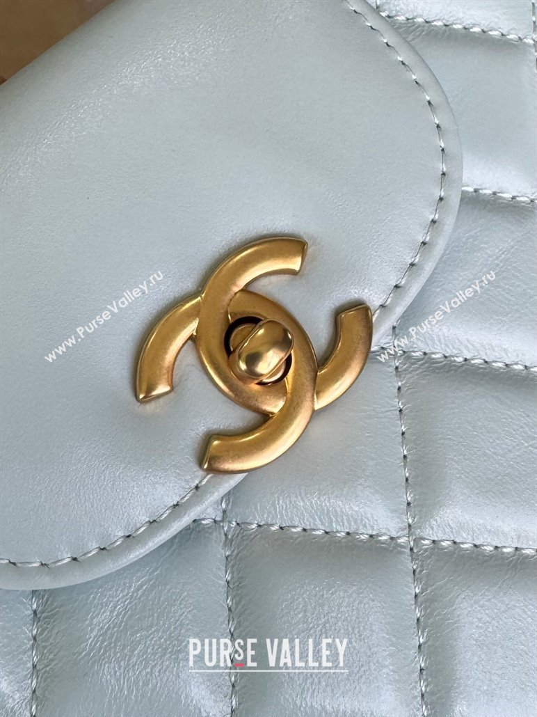 Chanel Shiny Calfskin Mini Shopping Bag AS4416 Cream White 2024 (YD-240927061)