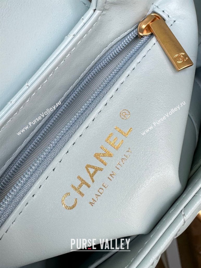 Chanel Shiny Calfskin Mini Shopping Bag AS4416 Cream White 2024 (YD-240927061)