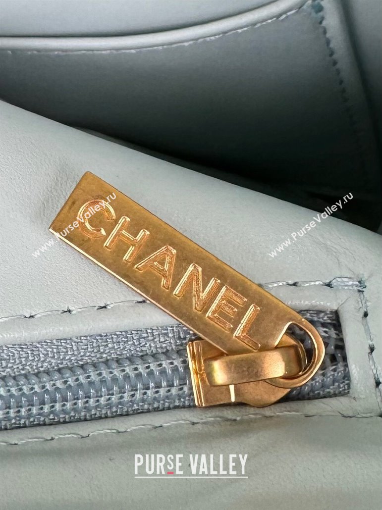 Chanel Shiny Calfskin Mini Shopping Bag AS4416 Cream White 2024 (YD-240927061)