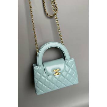 Chanel Shiny Calfskin Mini Shopping Bag AS4416 Pale Green 2024 (YD-240927062)