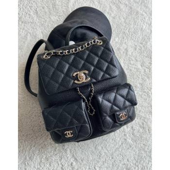 Chanel Grained Calfskin Backpack Bag AS3860 Black 2024 (yezi-240926067)