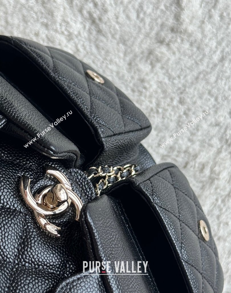 Chanel Grained Calfskin Backpack Bag AS3860 Black 2024 (yezi-240926067)