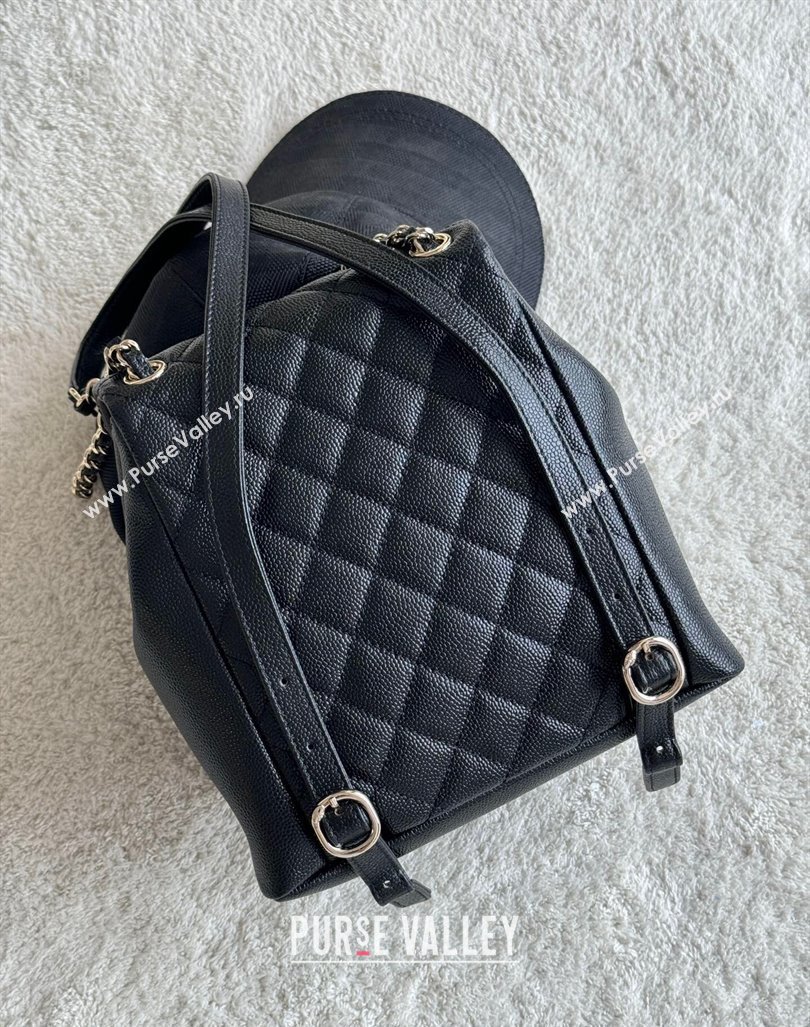 Chanel Grained Calfskin Backpack Bag AS3860 Black 2024 (yezi-240926067)