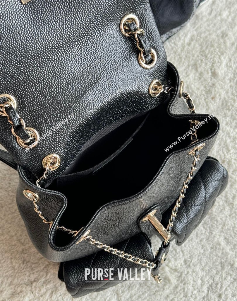 Chanel Grained Calfskin Backpack Bag AS3860 Black 2024 (yezi-240926067)