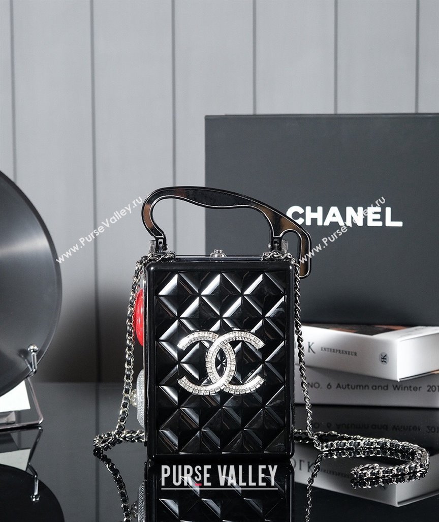 Chanel Virginie Viard Traffic Signal Evening Bag Black 2024 (yezi-240927031)