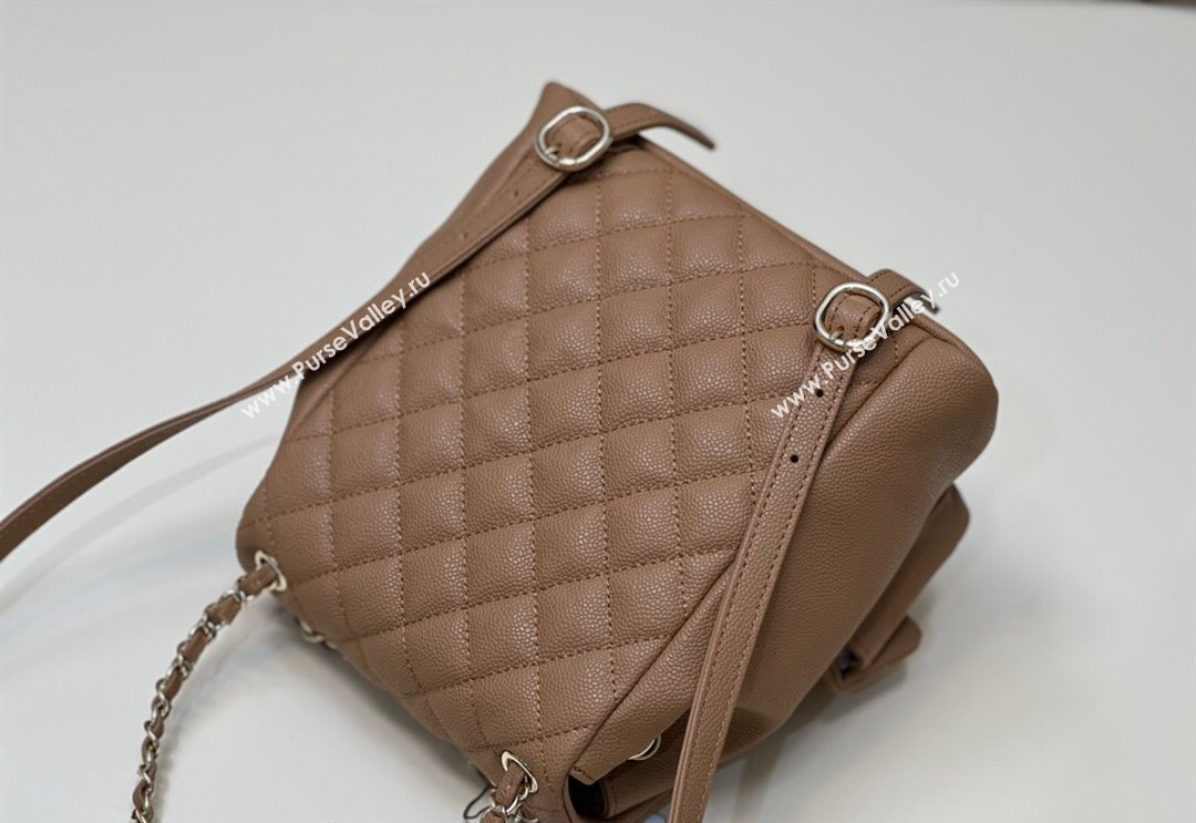 Chanel Grained Calfskin Backpack Bag AS3860 Light Brown 2024 (yezi-240926065)