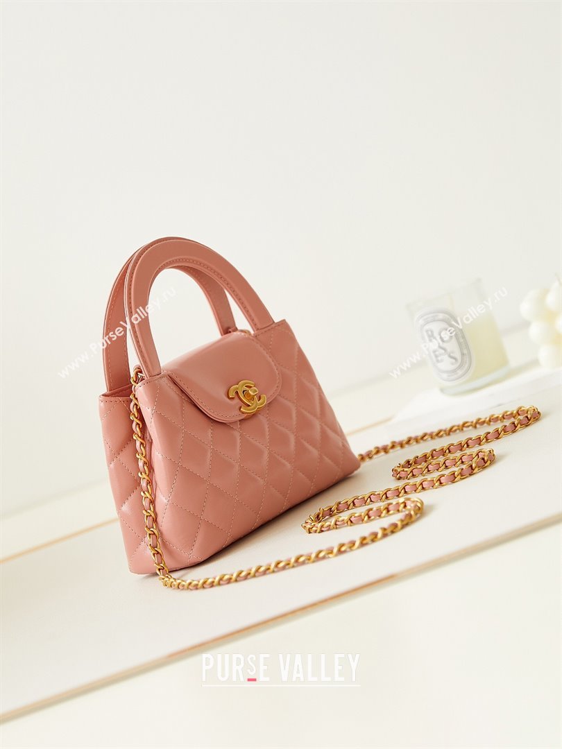 Chanel Shiny Calfskin Mini Shopping Bag AS4416 Pink2 2024 (GEN-240927057)