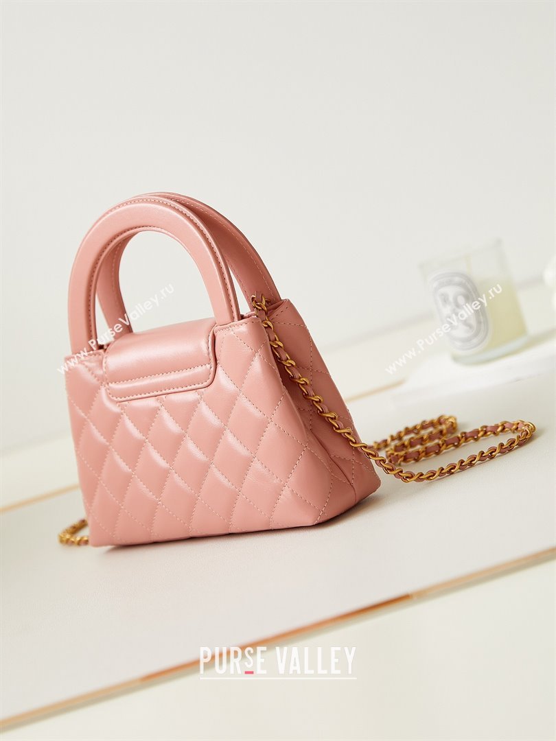 Chanel Shiny Calfskin Mini Shopping Bag AS4416 Pink2 2024 (GEN-240927057)