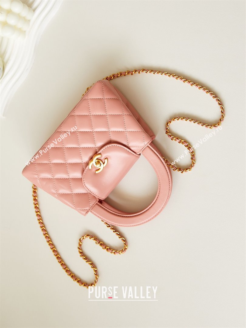 Chanel Shiny Calfskin Mini Shopping Bag AS4416 Pink2 2024 (GEN-240927057)