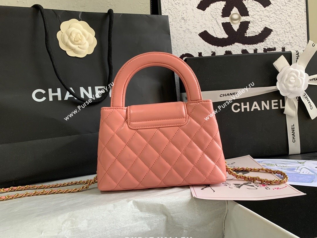 Chanel Shiny Calfskin Mini Shopping Bag AS4416 Pink3 2024 (yingf-240927058)