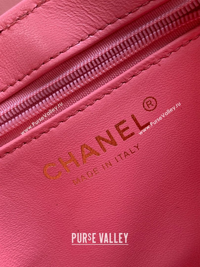 Chanel Shiny Calfskin Mini Shopping Bag AS4416 Pink3 2024 (yingf-240927058)