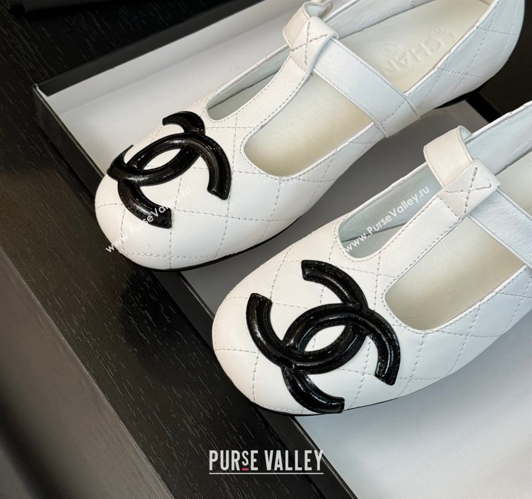 Chanel Calfskin Mary Janes Loafers White 2024 CH101508 (MD-241015106)