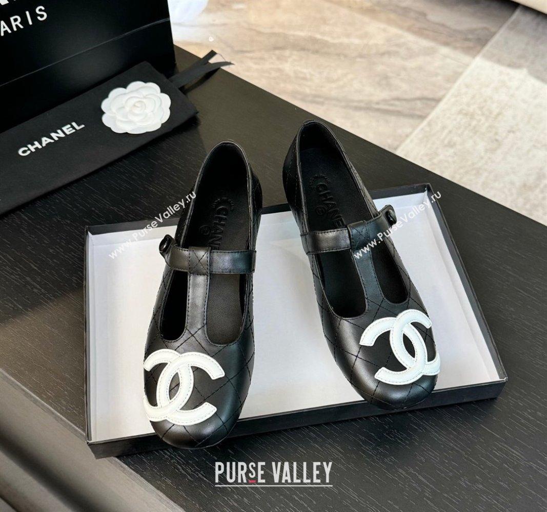 Chanel Calfskin Mary Janes Loafers Black 2024 CH101508 (MD-241015107)