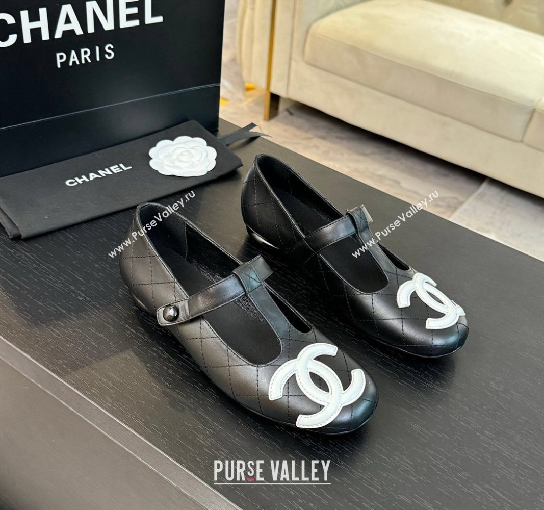 Chanel Calfskin Mary Janes Loafers Black 2024 CH101508 (MD-241015107)