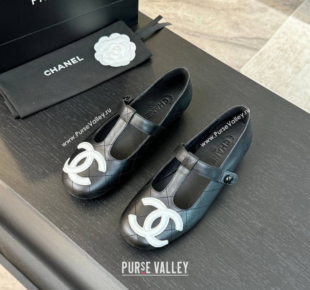 Chanel Calfskin Mary Janes Loafers Black 2024 CH101508 (MD-241015107)